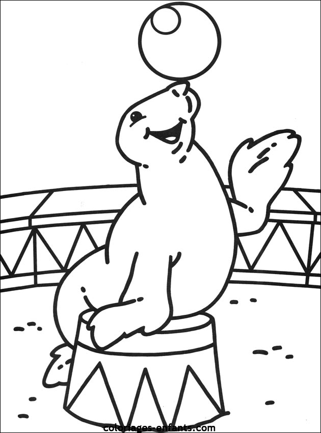 Coloring page: Circus animals (Animals) #20879 - Printable coloring pages