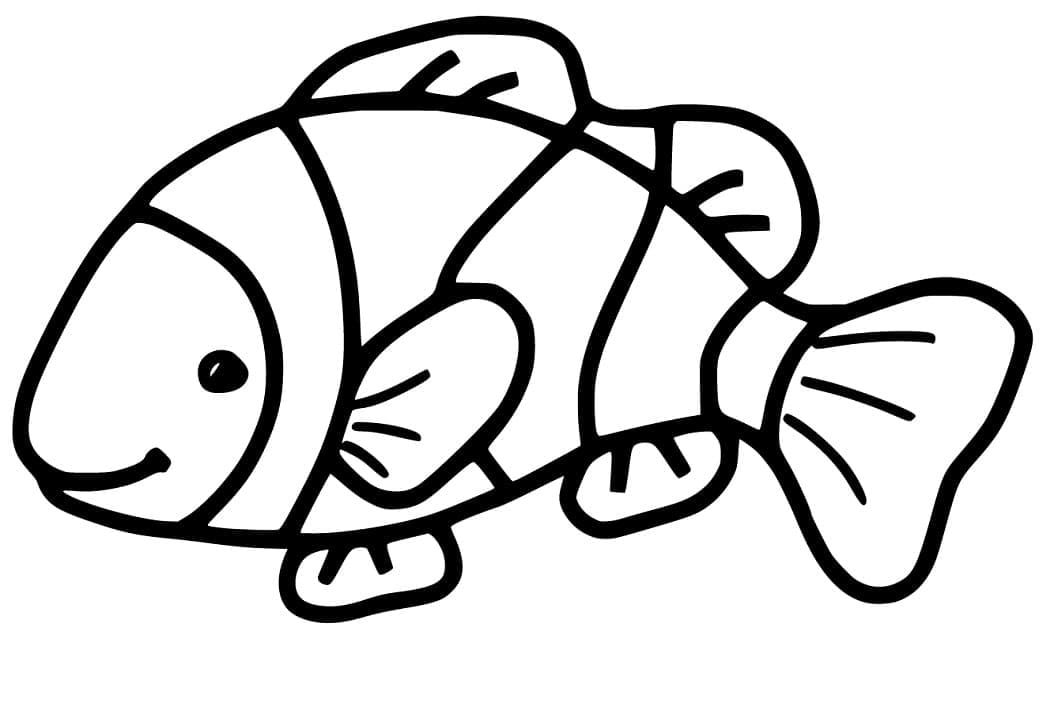 Free printable Clownfish coloring page #218317 from Animals collection
