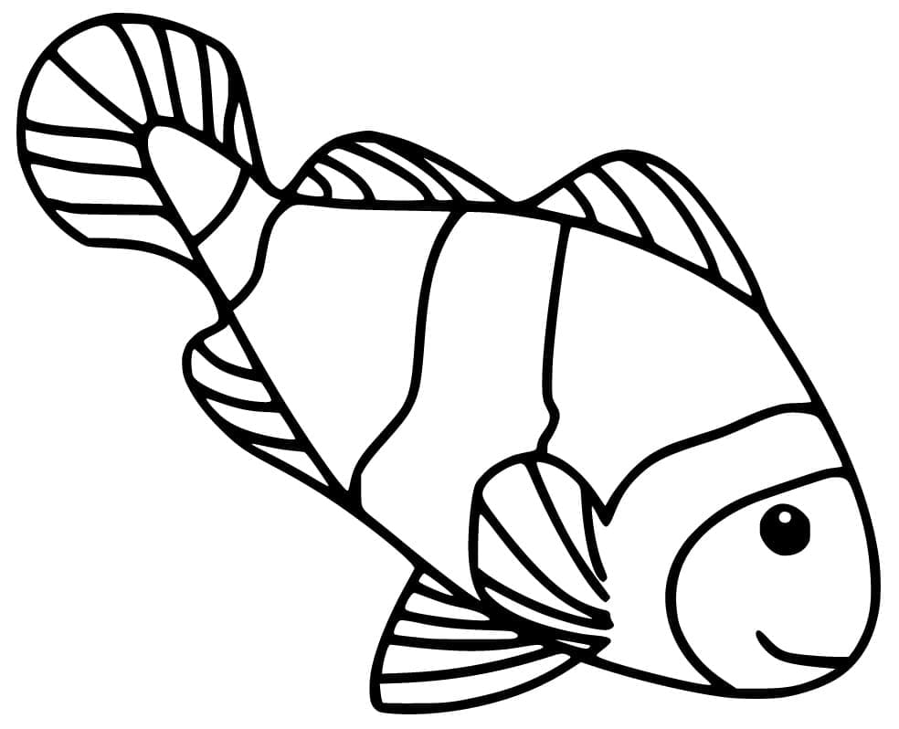 Free printable Clownfish coloring page #218327 from Animals collection