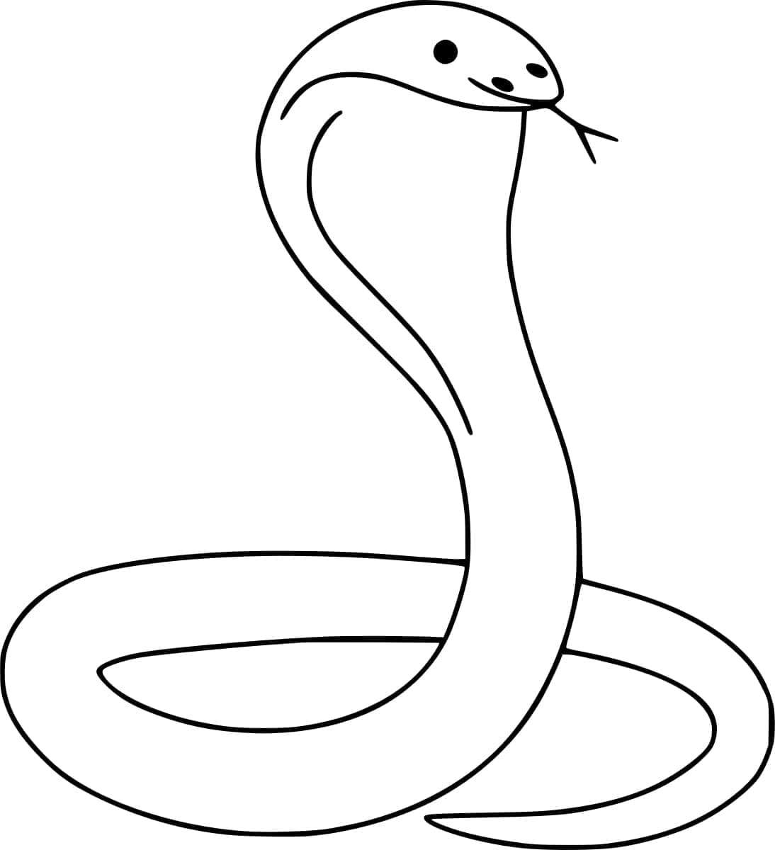 Free printable Cobra coloring page #212663 from Animals collection Free printable Cobra coloring page #212663 from Animals collection