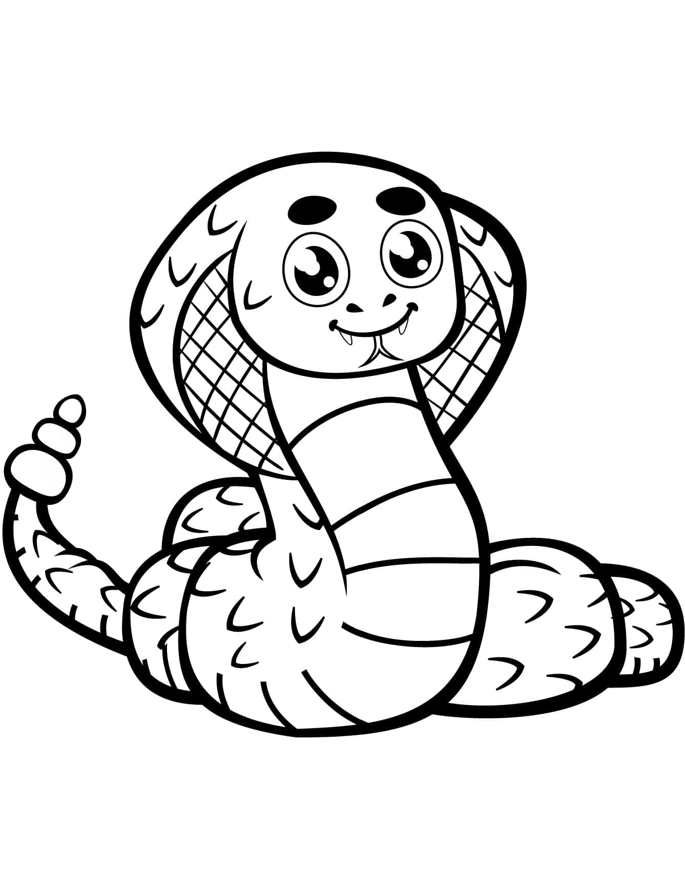 Free printable Cobra coloring page #212681 from Animals collection