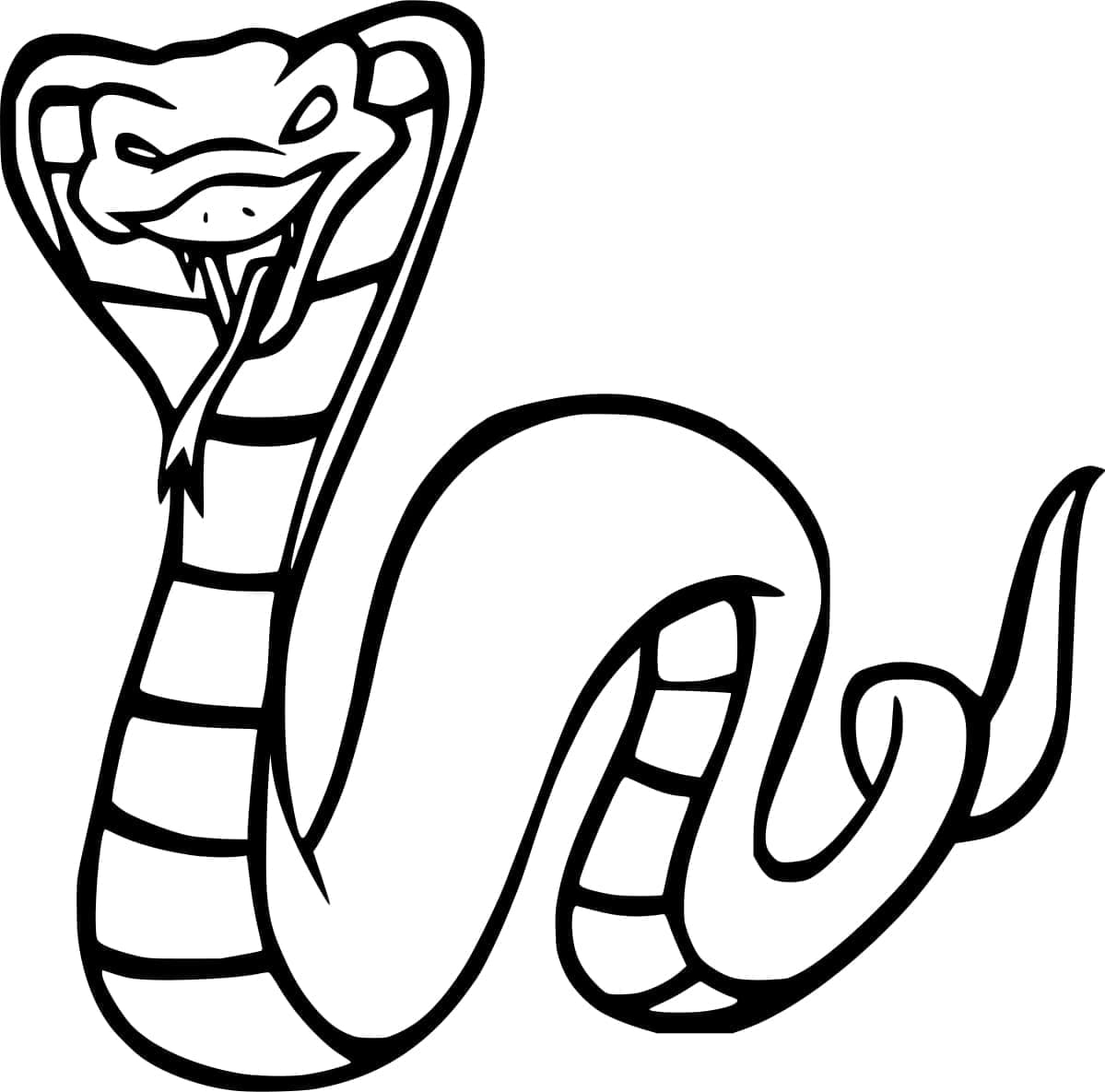Free printable Cobra coloring page #212682 from Animals collection