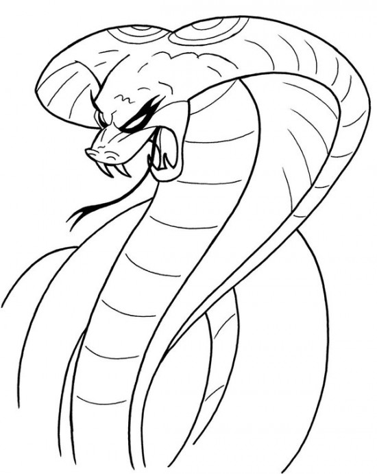 Coloring page: Cobra (Animals) #3236 - Printable coloring pages