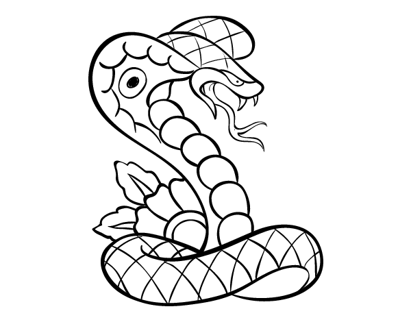 Coloring page: Cobra (Animals) #3255 - Free Printable Coloring Pages