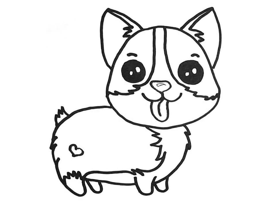 Free printable Corgi coloring page #220756 from Animals collection