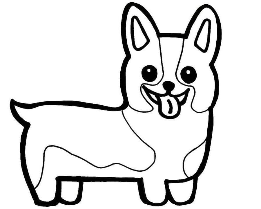 Free printable Corgi coloring page #220770 from Animals collection