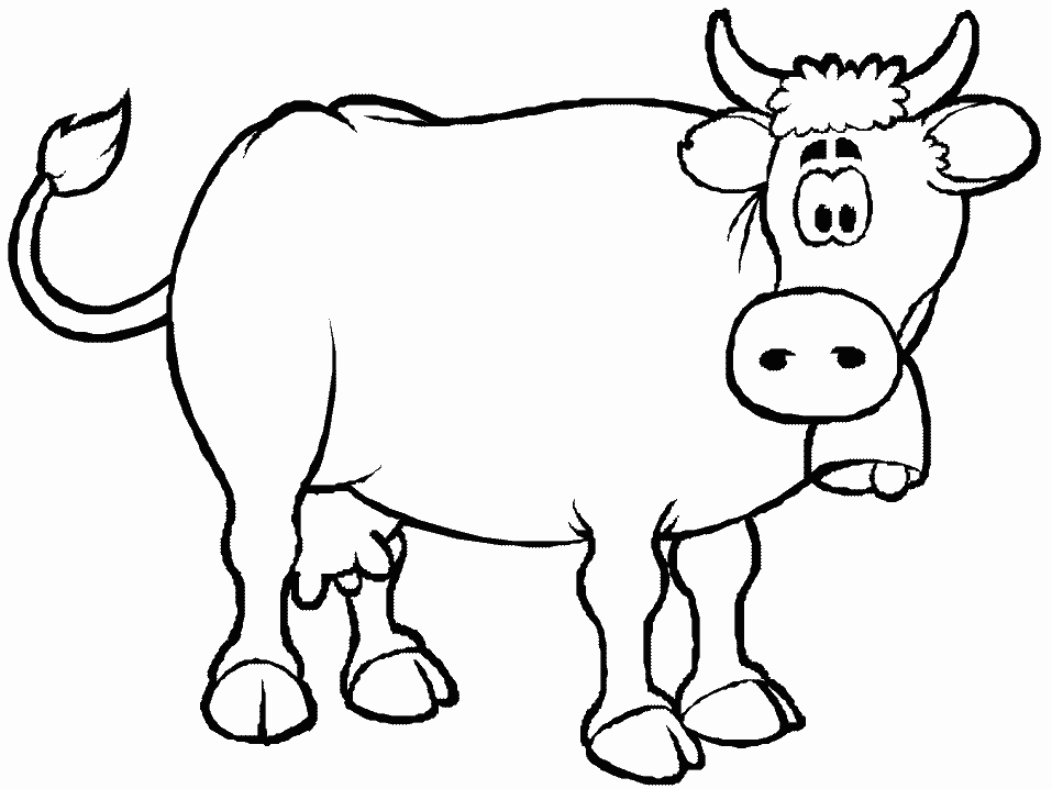 Coloring page: Cow (Animals) #13188 - Free Printable Coloring Pages