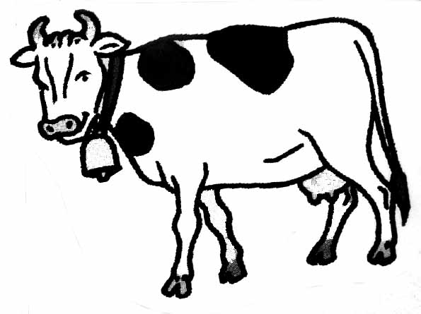 Coloring page: Cow (Animals) #13219 - Free Printable Coloring Pages