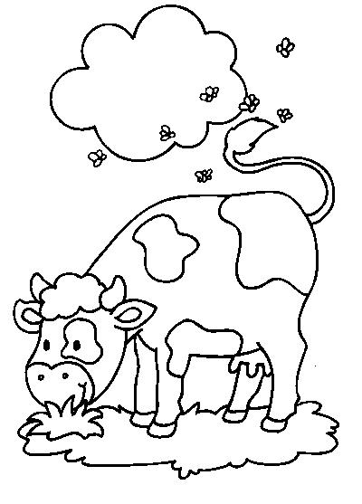 Coloring page: Cow (Animals) #13231 - Printable coloring pages
