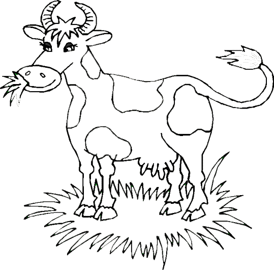 Coloring page: Cow (Animals) #13233 - Free Printable Coloring Pages