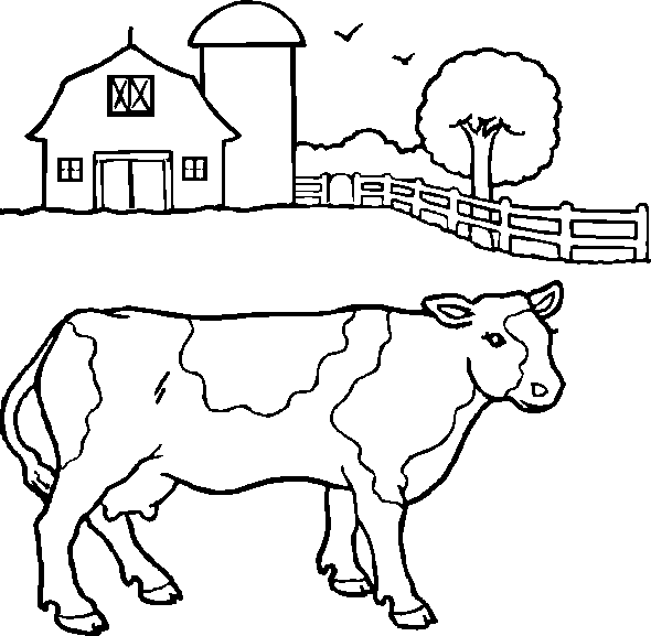 Coloring page: Cow (Animals) #13234 - Free Printable Coloring Pages