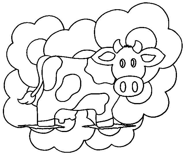 Coloring page: Cow (Animals) #13238 - Free Printable Coloring Pages
