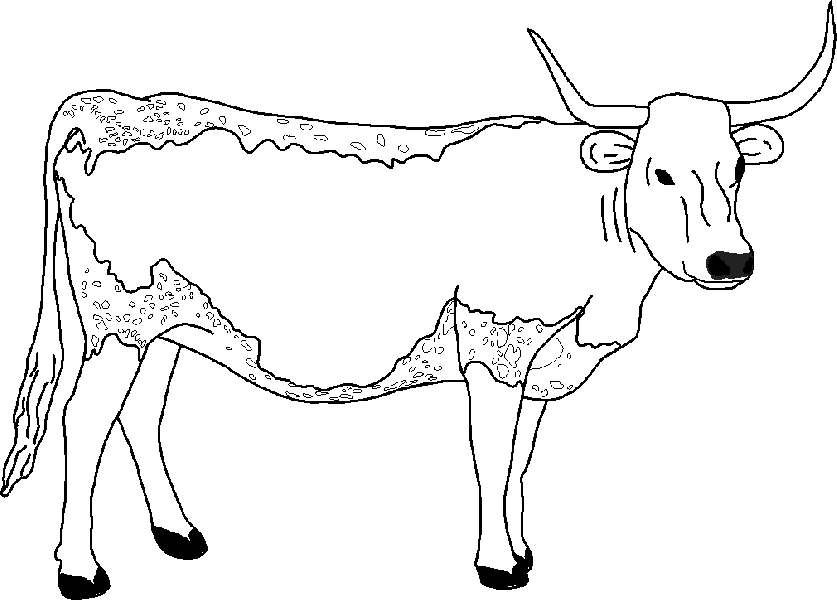 Coloring page: Cow (Animals) #13244 - Free Printable Coloring Pages