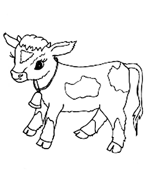 Coloring page: Cow (Animals) #13264 - Printable coloring pages