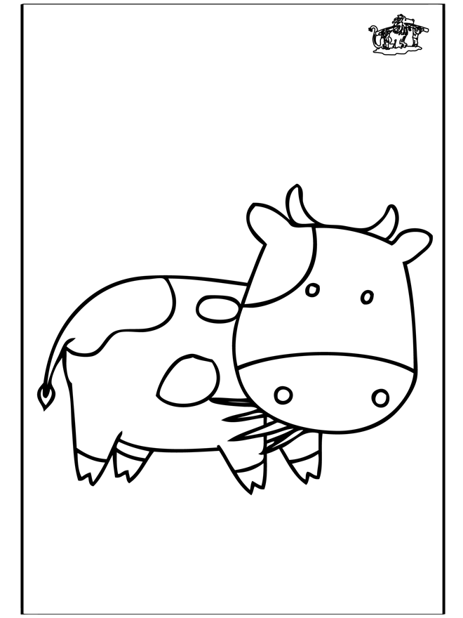 Coloring page: Cow (Animals) #13278 - Printable coloring pages