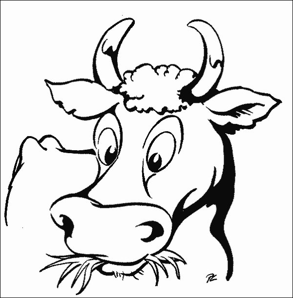 Coloring page: Cow (Animals) #13290 - Free Printable Coloring Pages