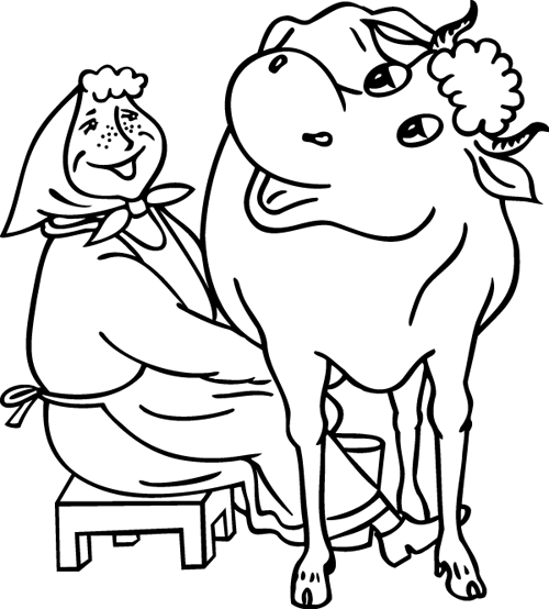 Coloring page: Cow (Animals) #13297 - Free Printable Coloring Pages