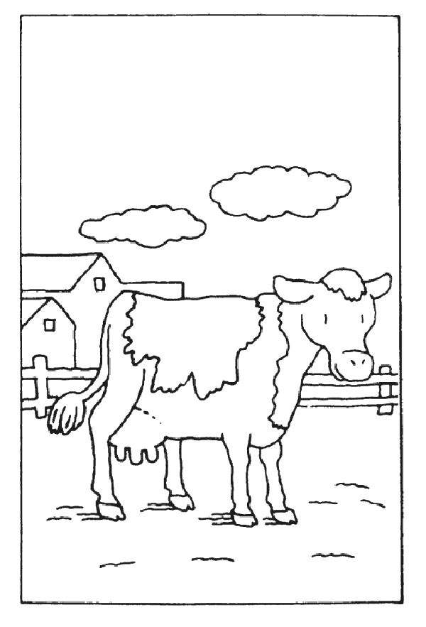 Coloring page: Cow (Animals) #13310 - Printable coloring pages