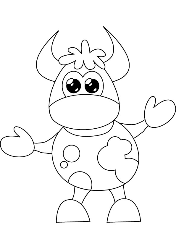 Coloring page: Cow (Animals) #13324 - Free Printable Coloring Pages