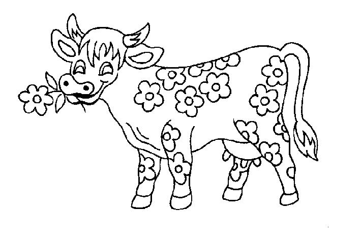 Coloring page: Cow (Animals) #13326 - Printable coloring pages