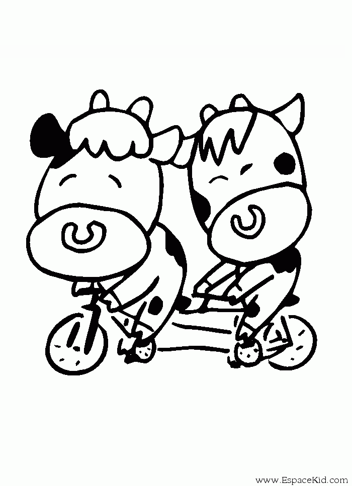 Coloring page: Cow (Animals) #13331 - Free Printable Coloring Pages