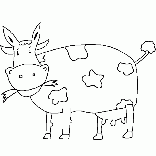 Drawing Cow #13340 (Animals) – Printable coloring pages