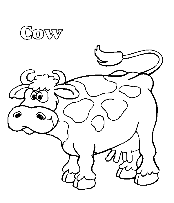 Coloring page: Cow (Animals) #13344 - Free Printable Coloring Pages