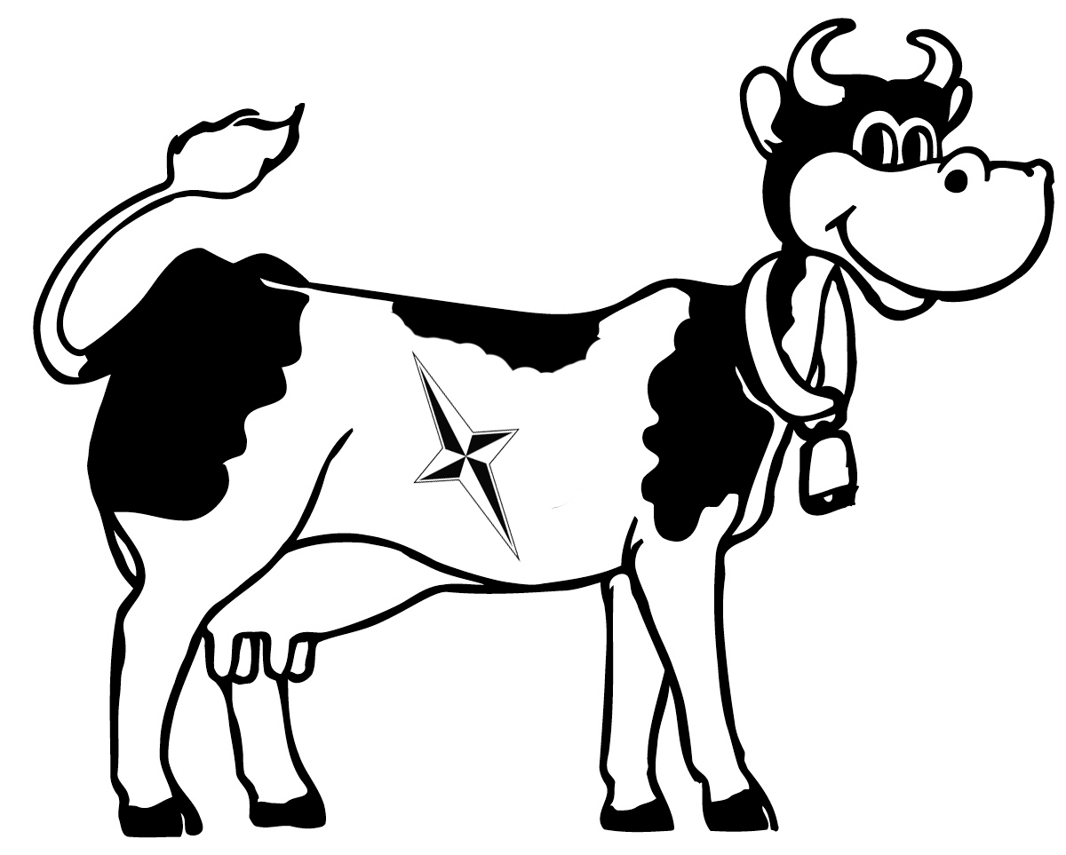 Coloring page: Cow (Animals) #13354 - Printable coloring pages
