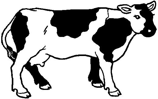 Coloring page: Cow (Animals) #13355 - Printable coloring pages