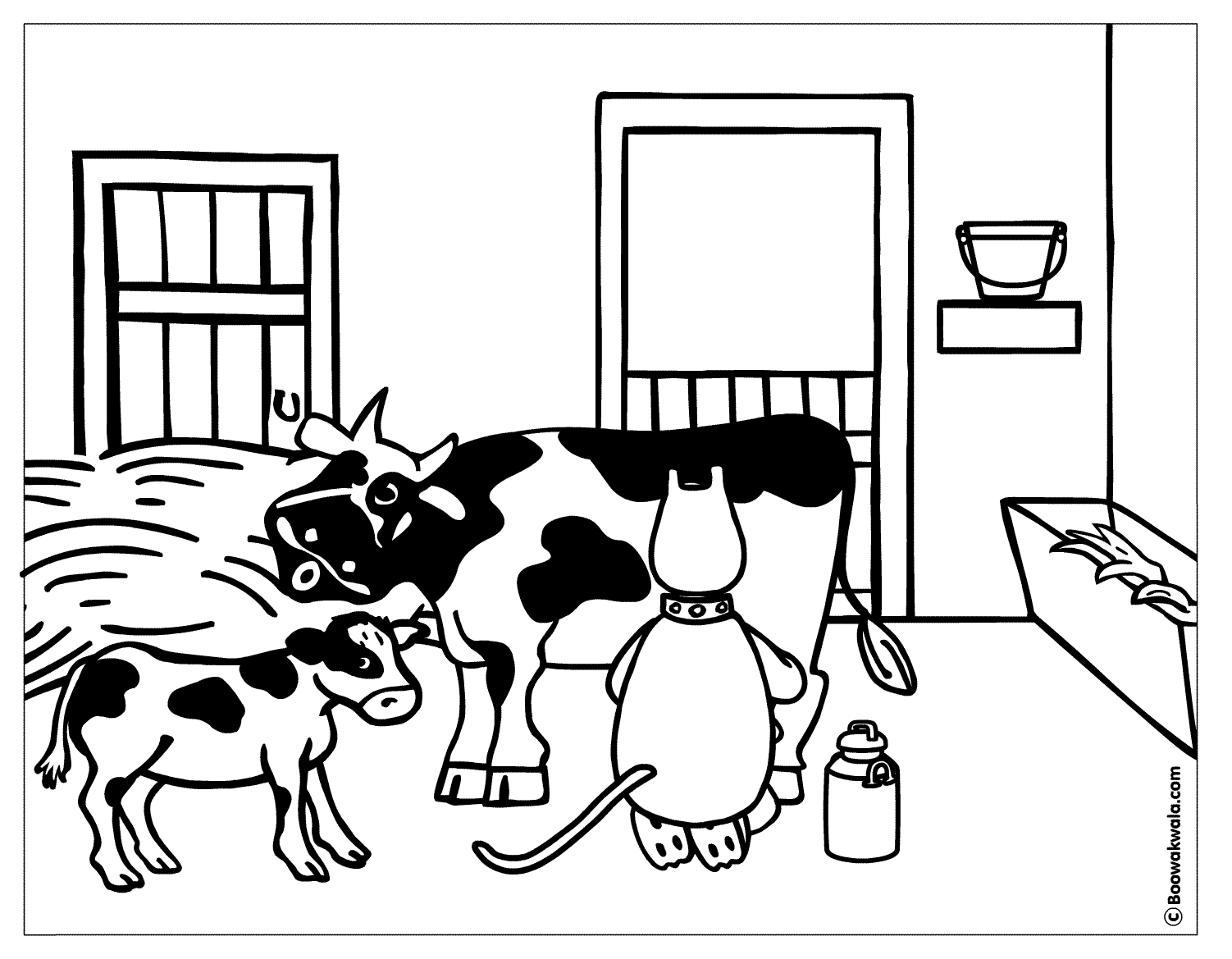 Coloring page: Cow (Animals) #13357 - Free Printable Coloring Pages