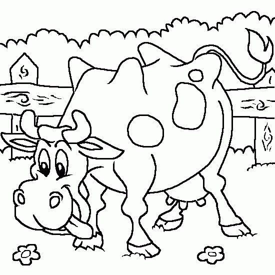 Coloring page: Cow (Animals) #13363 - Free Printable Coloring Pages