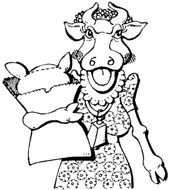 Coloring page: Cow (Animals) #13364 - Free Printable Coloring Pages