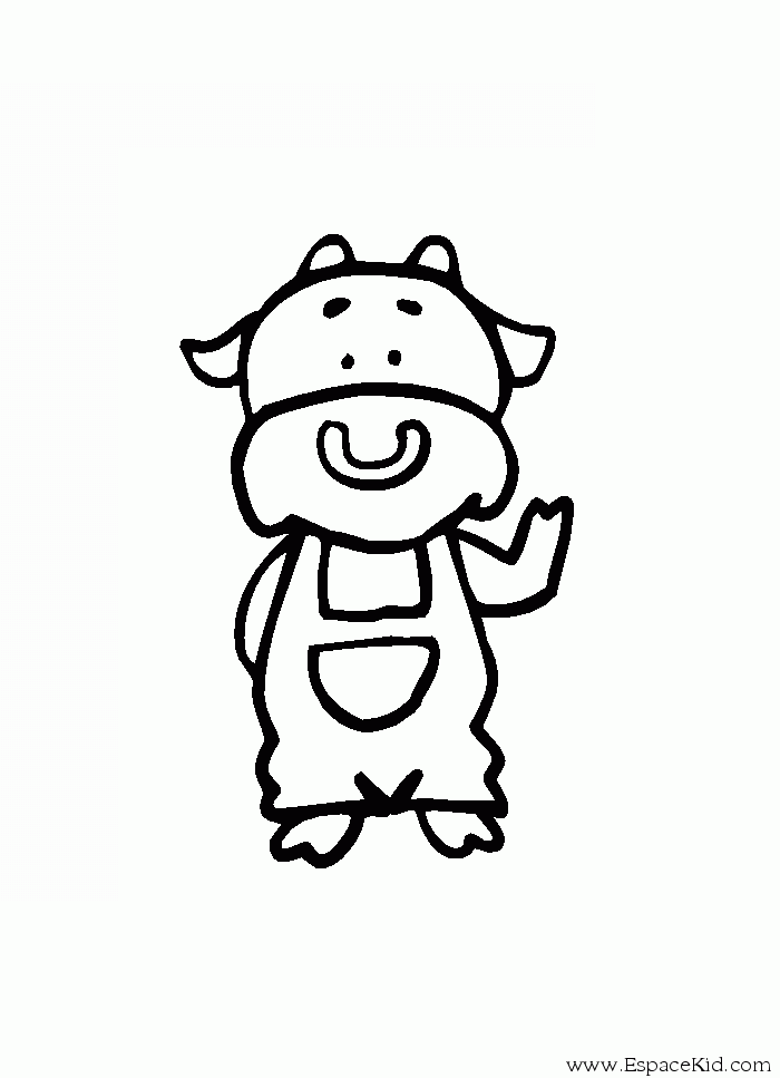 Coloring page: Cow (Animals) #13374 - Free Printable Coloring Pages