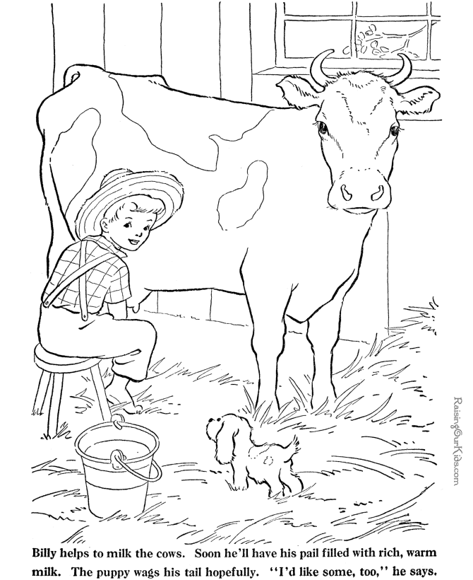 Coloring page: Cow (Animals) #13376 - Free Printable Coloring Pages