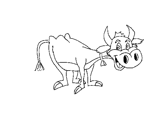 Coloring page: Cow (Animals) #13381 - Printable coloring pages