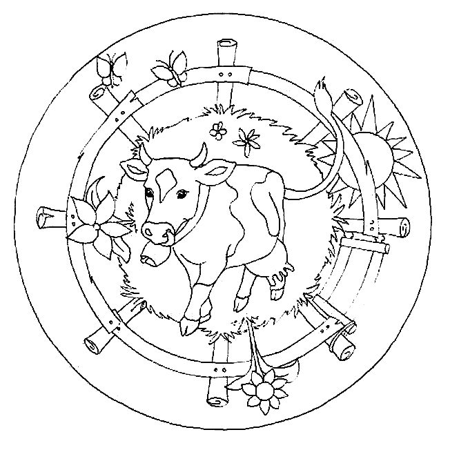 Coloring page: Cow (Animals) #13386 - Free Printable Coloring Pages