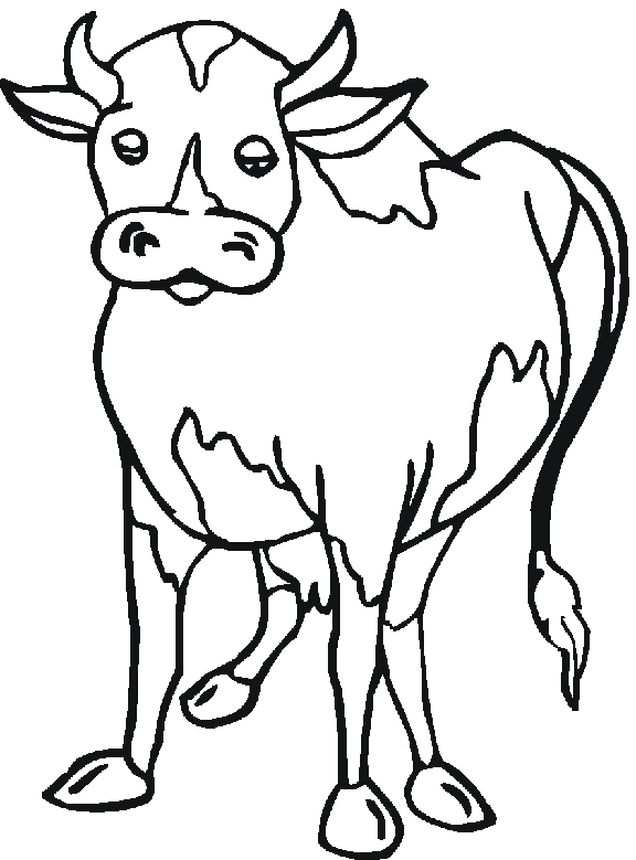 Free printable Cow coloring page #1344 from Animals collection
