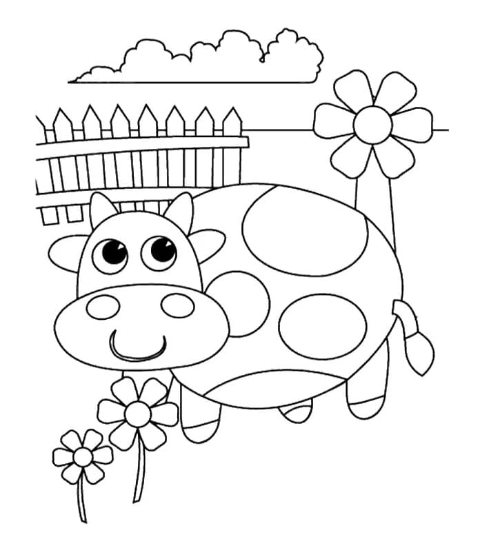Free printable Cow coloring page #178316 from Animals collection