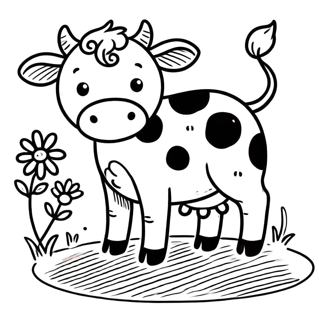 Free printable Cow coloring page #217649 from Animals collection