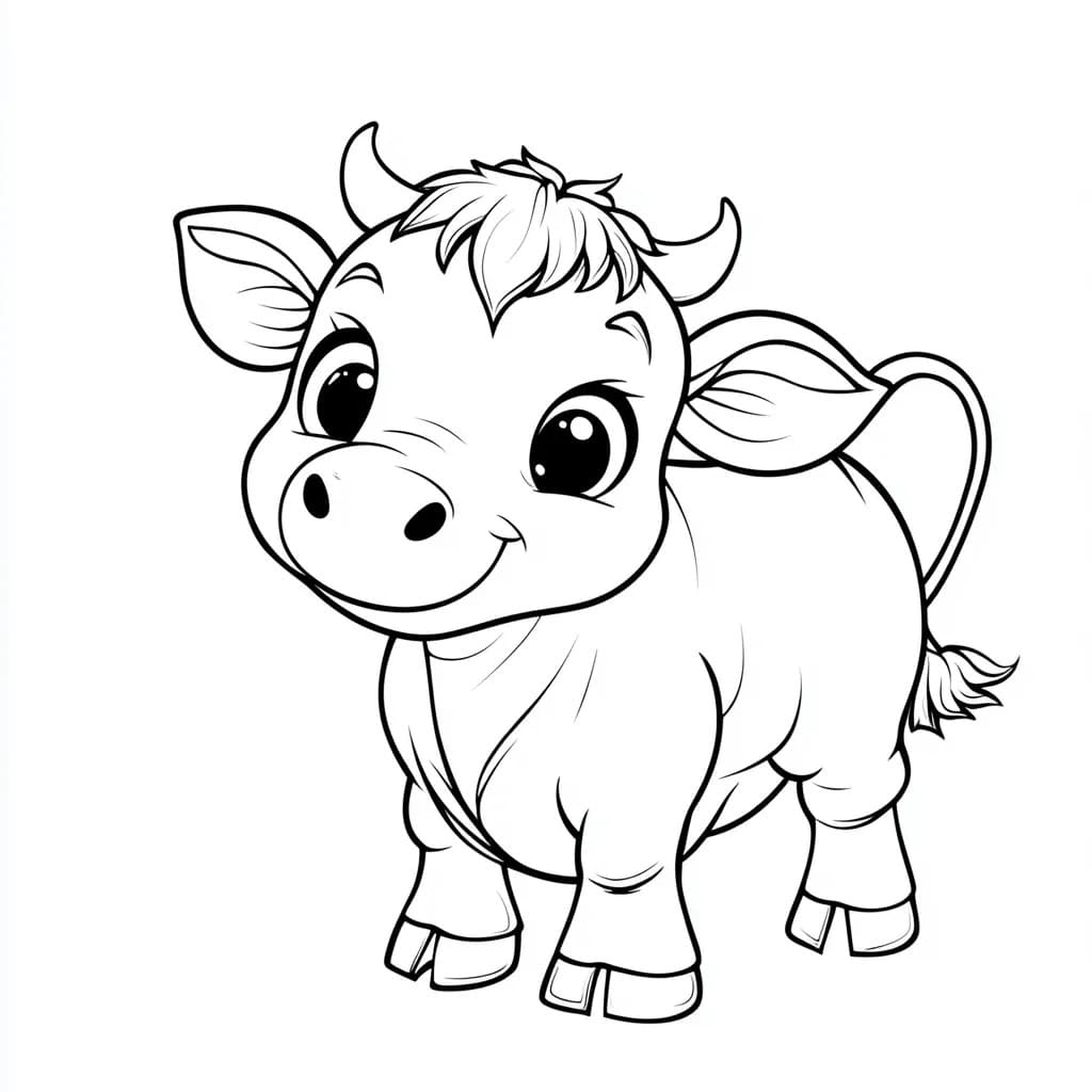 Free printable Cow coloring page #217664 from Animals collection