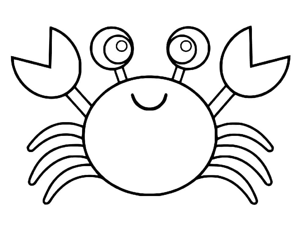 Free printable Crab coloring page #199420 from Animals collection