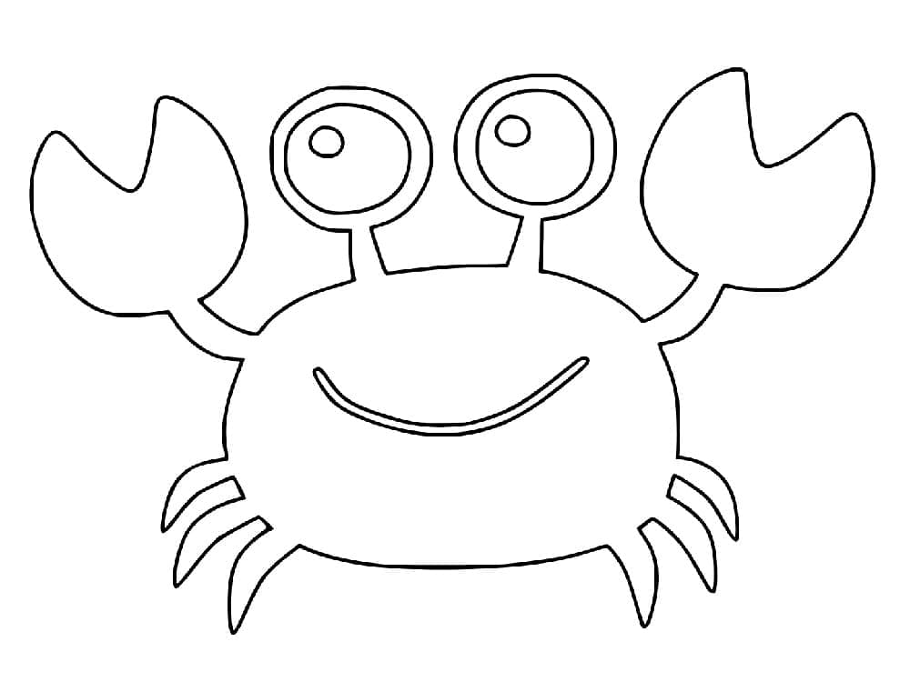 Free printable Crab coloring page #199421 from Animals collection