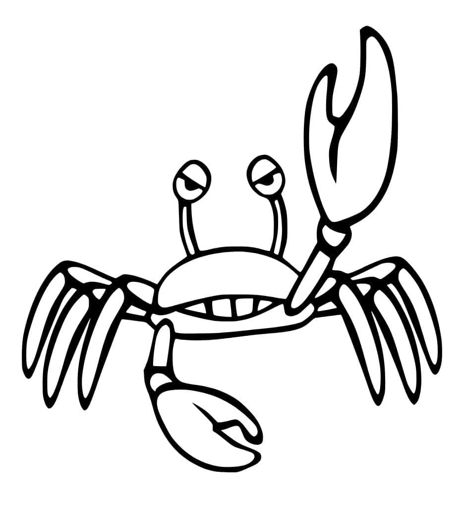 Free printable Crab coloring page #199432 from Animals collection