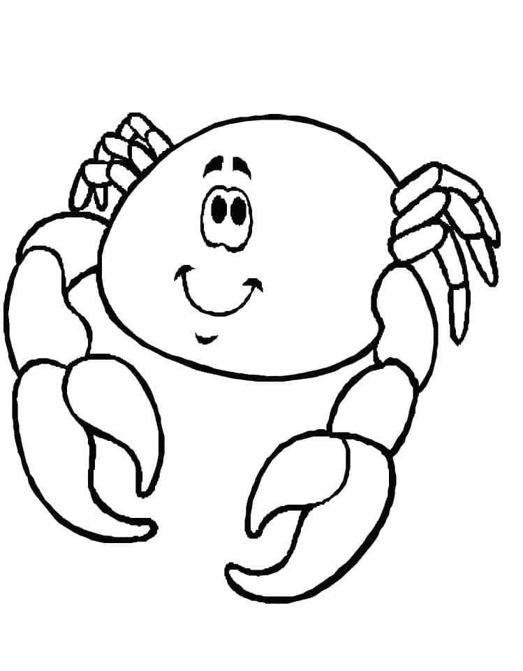 Free printable Crab coloring page #199436 from Animals collection