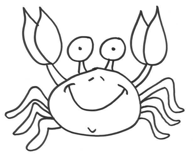Coloring page: Crab (Animals) #4580 - Printable coloring pages