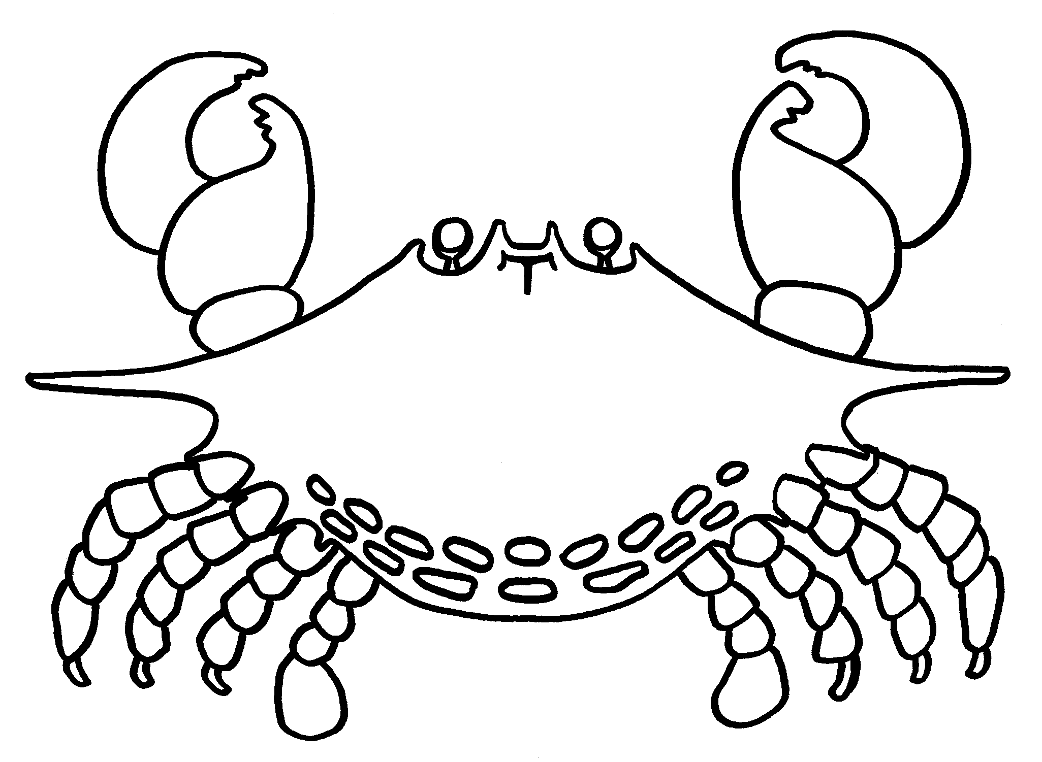 Coloring page: Crab (Animals) #4588 - Free Printable Coloring Pages