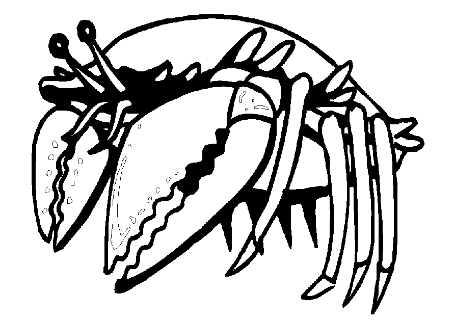 Coloring page: Crab (Animals) #4589 - Free Printable Coloring Pages