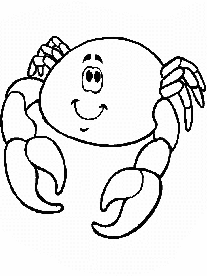 Coloring page: Crab (Animals) #4610 - Printable coloring pages
