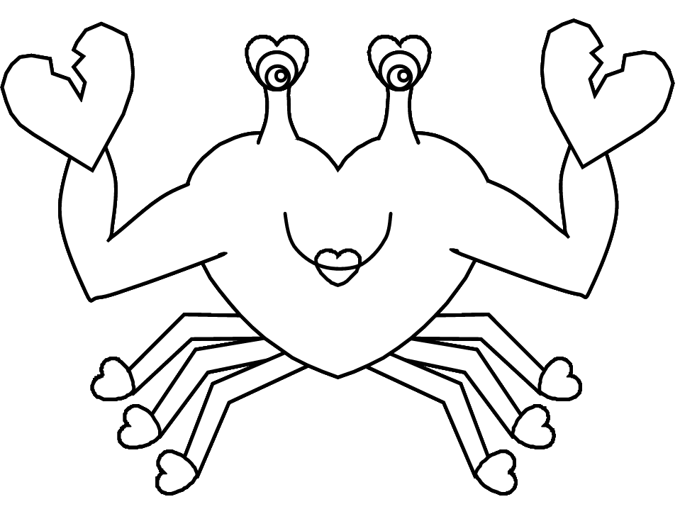 Coloring page: Crab (Animals) #4625 - Printable coloring pages