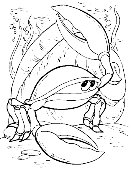 Coloring page: Crab (Animals) #4626 - Printable coloring pages